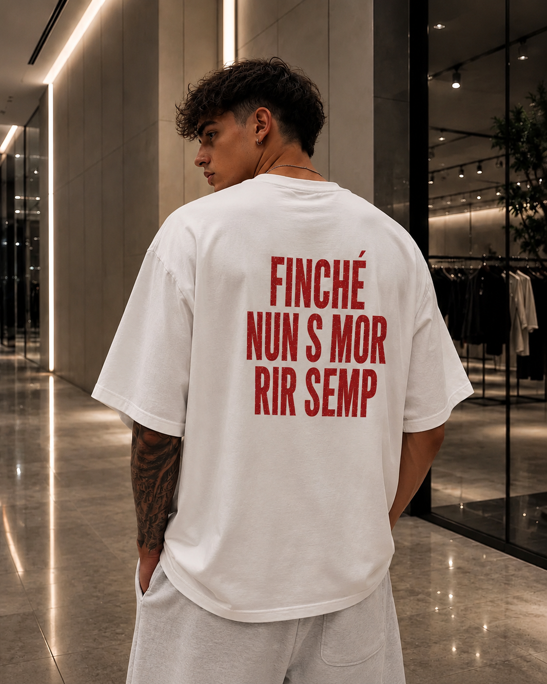 T-shirt Finchè Nun S Mor Rir